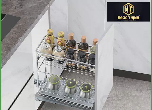 KỆ ĐỰNG GIA VỊ INOX NAN VUÔNG TẠI Long Thành